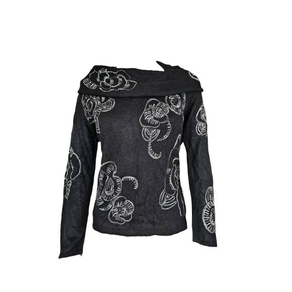 Jones New York Sweaters - whimsigoth embroidered knit sweater